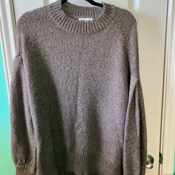 Ava & Viv Lurex Crew Neck Shimmer Knit Sweater. - Picture 5 of 6